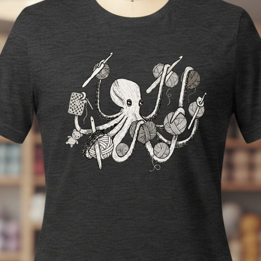 Crochetpus T-Shirt Dark Grey t-shirt