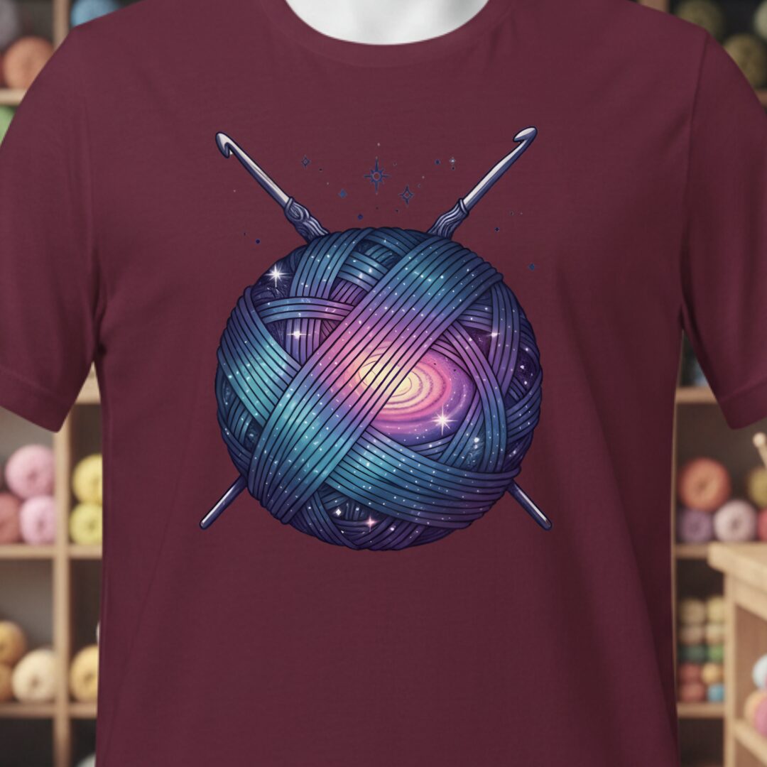 Crochetverse T-Shirt Maroon t-shirt