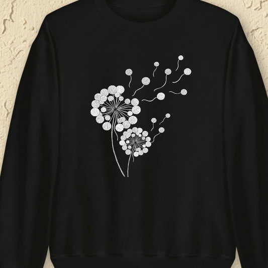 Dandelion Black Sweatshirt.jpg