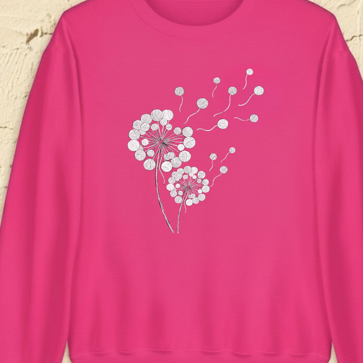 Dandelion Bright Pink Sweatshirt.jpg