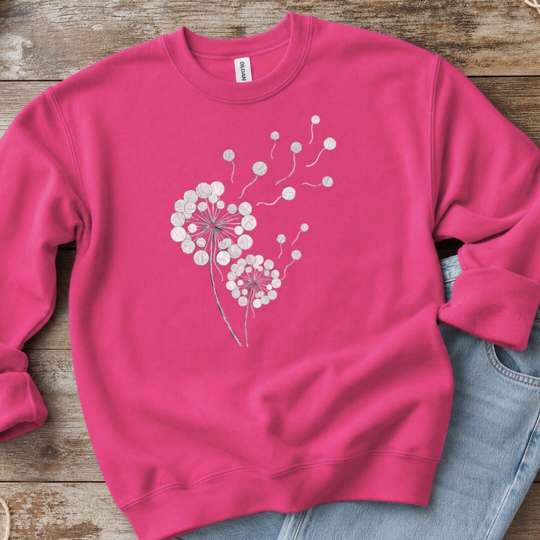 Dandelion Sweatshirt Bright Pink t-shirt