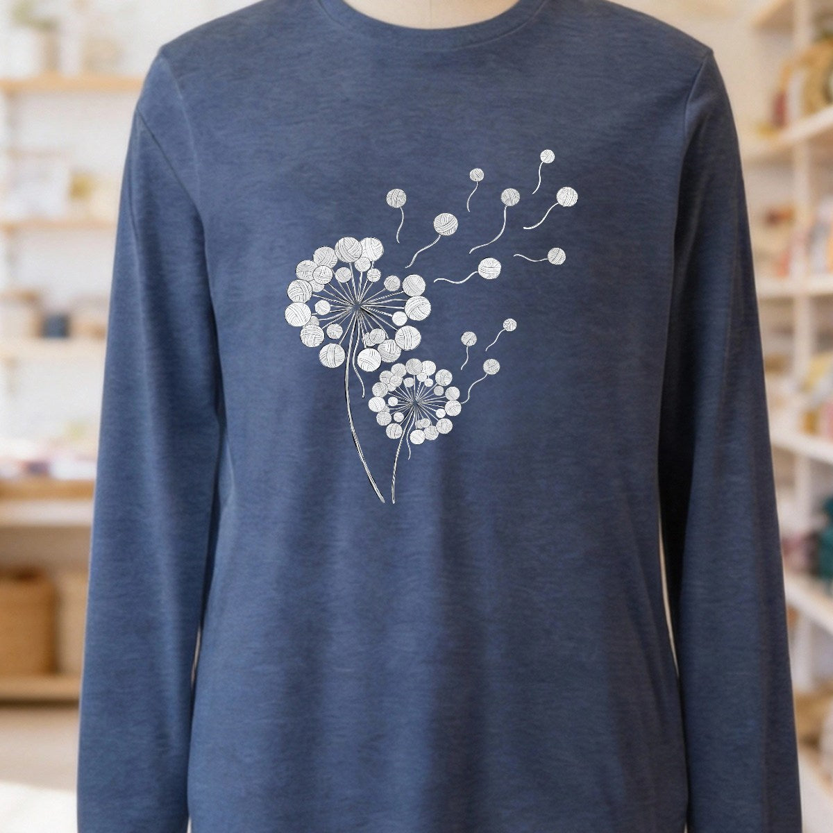 Dandelion Heather Navy Long Sleeve Tee.jpg