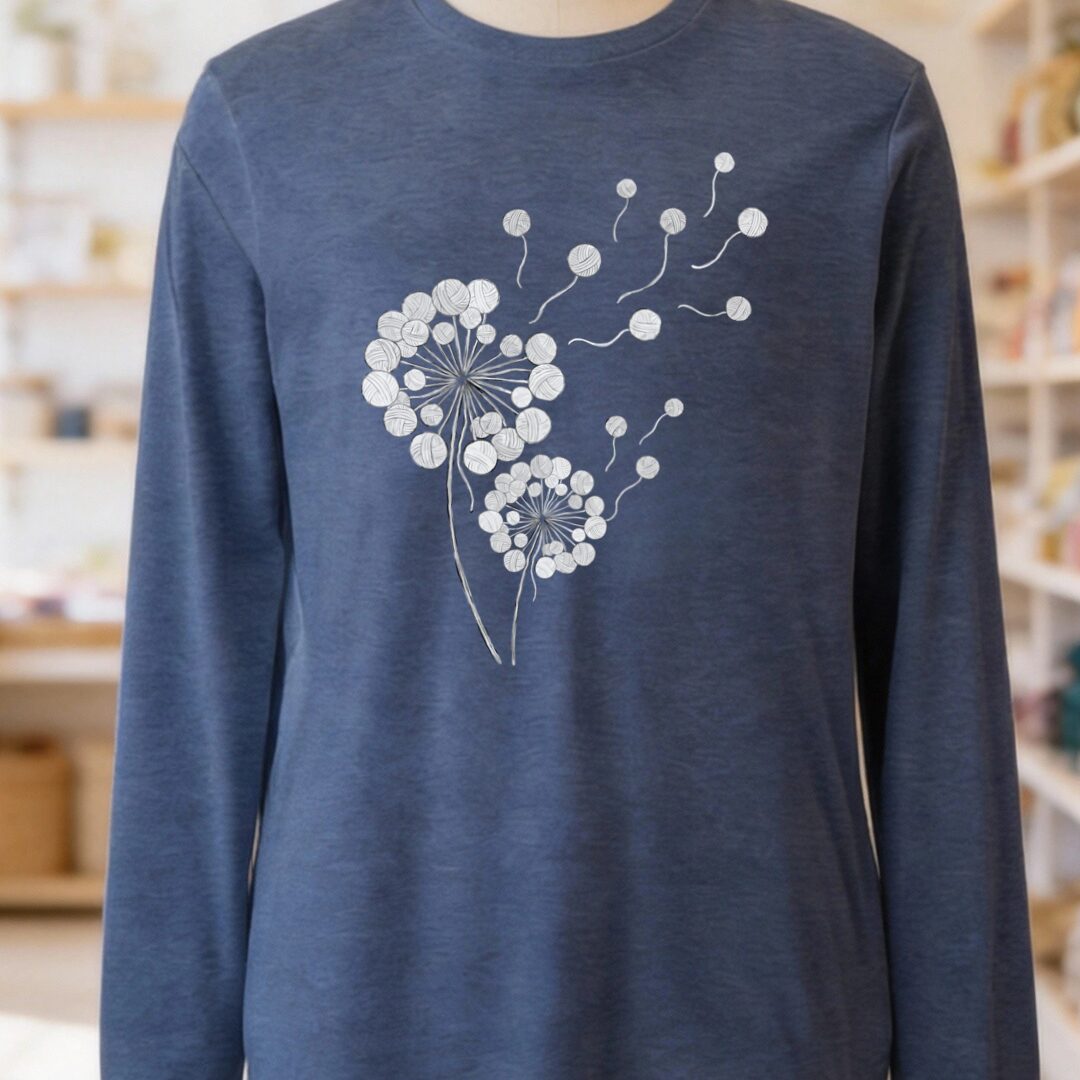Dandelion Long Sleeve Tee Navy t-shirt