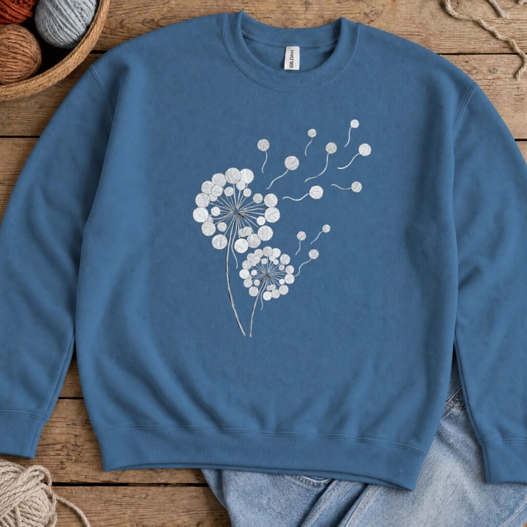 Dandelion Sweatshirt Indigo Blue t-shirt