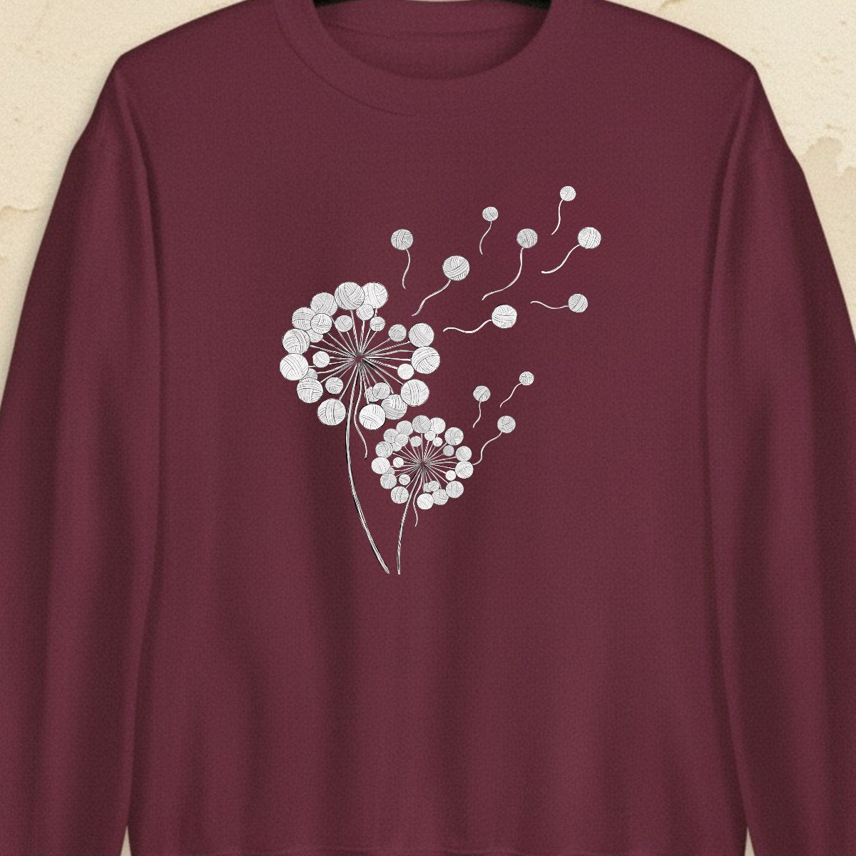 Dandelion Maroon Sweatshirt.jpg