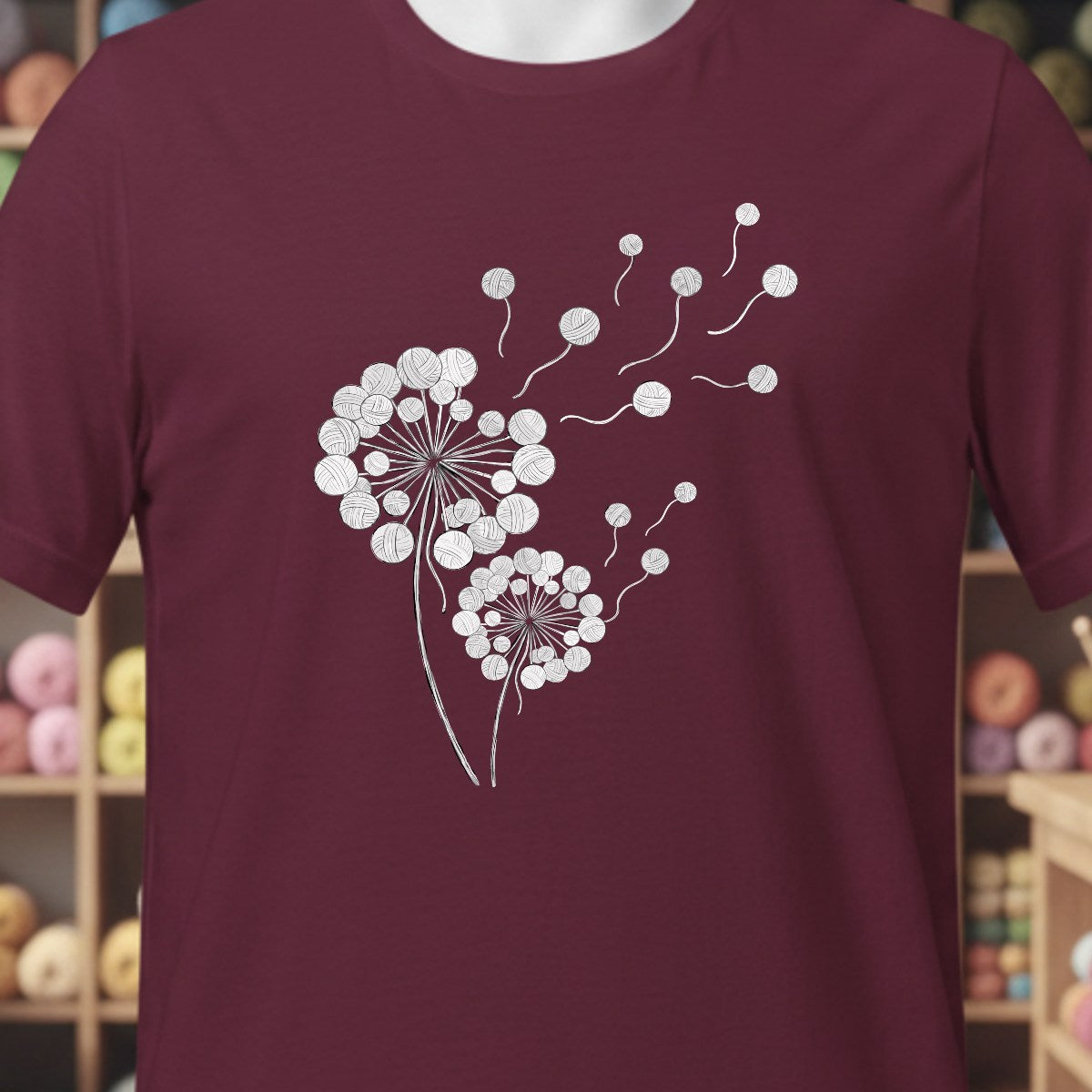 Dandelion Maroon T-Shirt.jpg