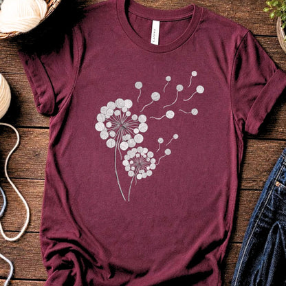 Dandelion T-Shirt Maroon t-shirt