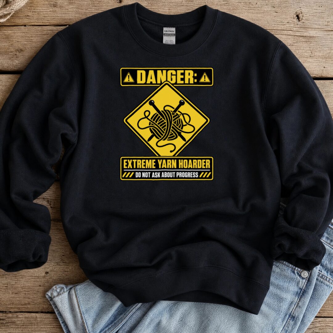 Danger Sweatshirt Black t-shirt