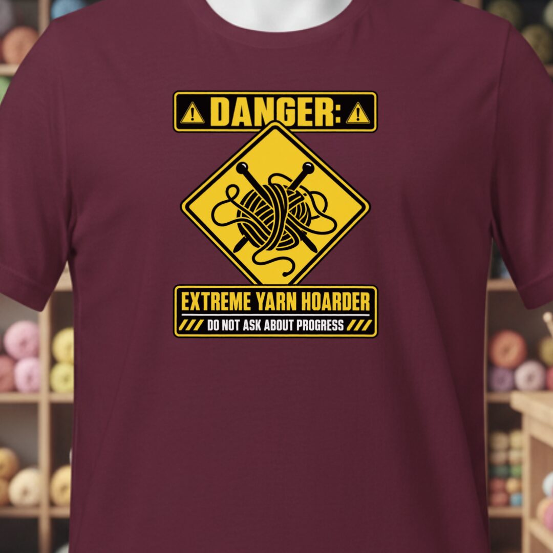 Danger T-Shirt Maroon t-shirt