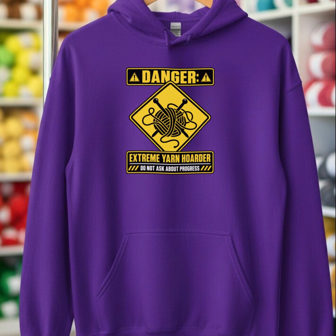 Danger Hoodie Purple t-shirt