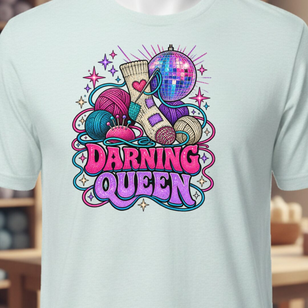 Darning Queen T-Shirt Ice Blue t-shirt