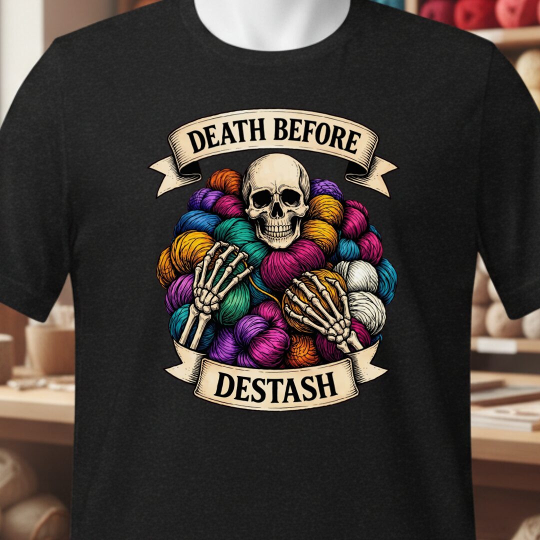 Death Before Destash Black T-Shirt.jpg
