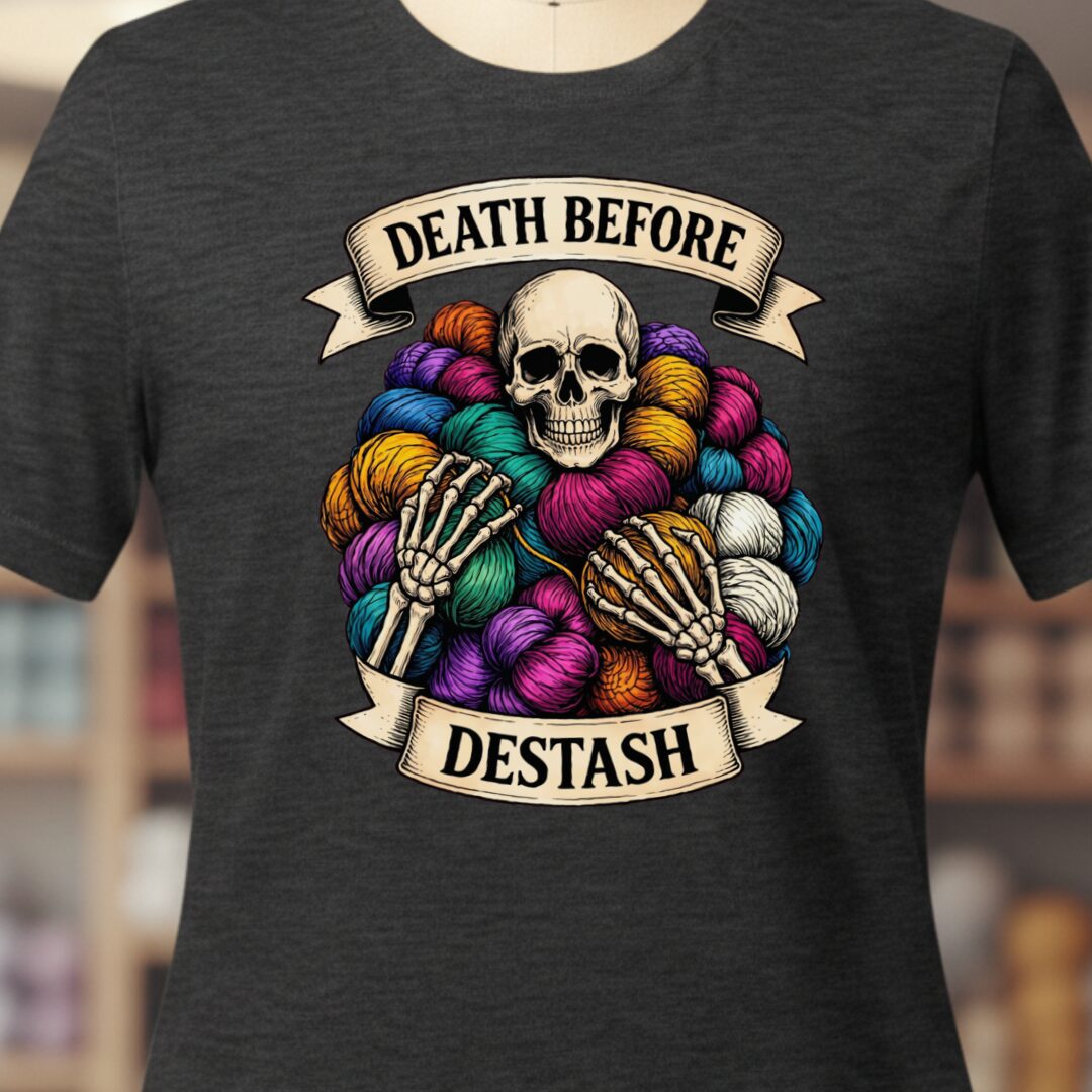 Death Before Destash Dark Grey T-Shirt.jpg