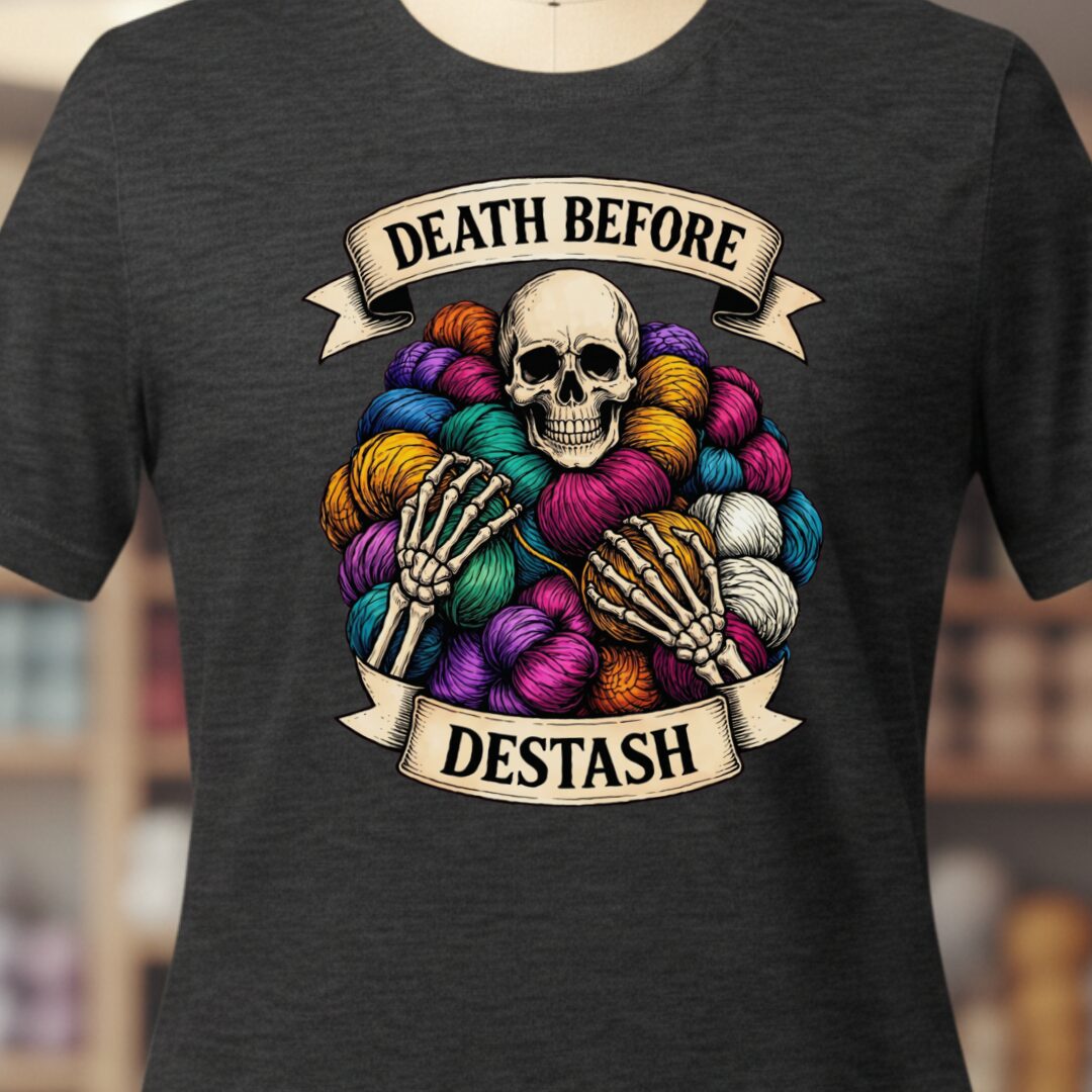 Death Before Destash T-Shirt Dark Grey t-shirt