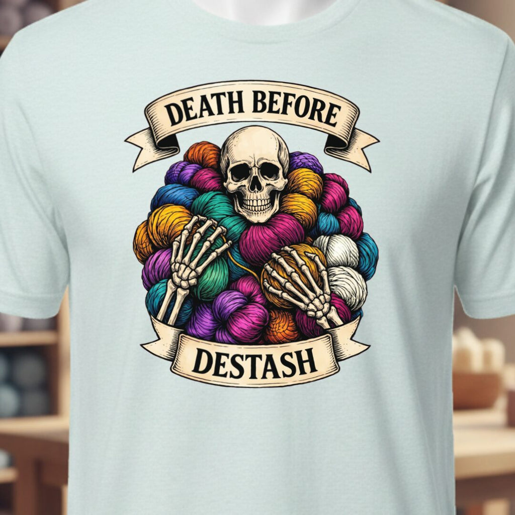Death Before Destash Ice Blue T-Shirt.jpg