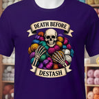 Death Before Destash Purple T-Shirt.jpg