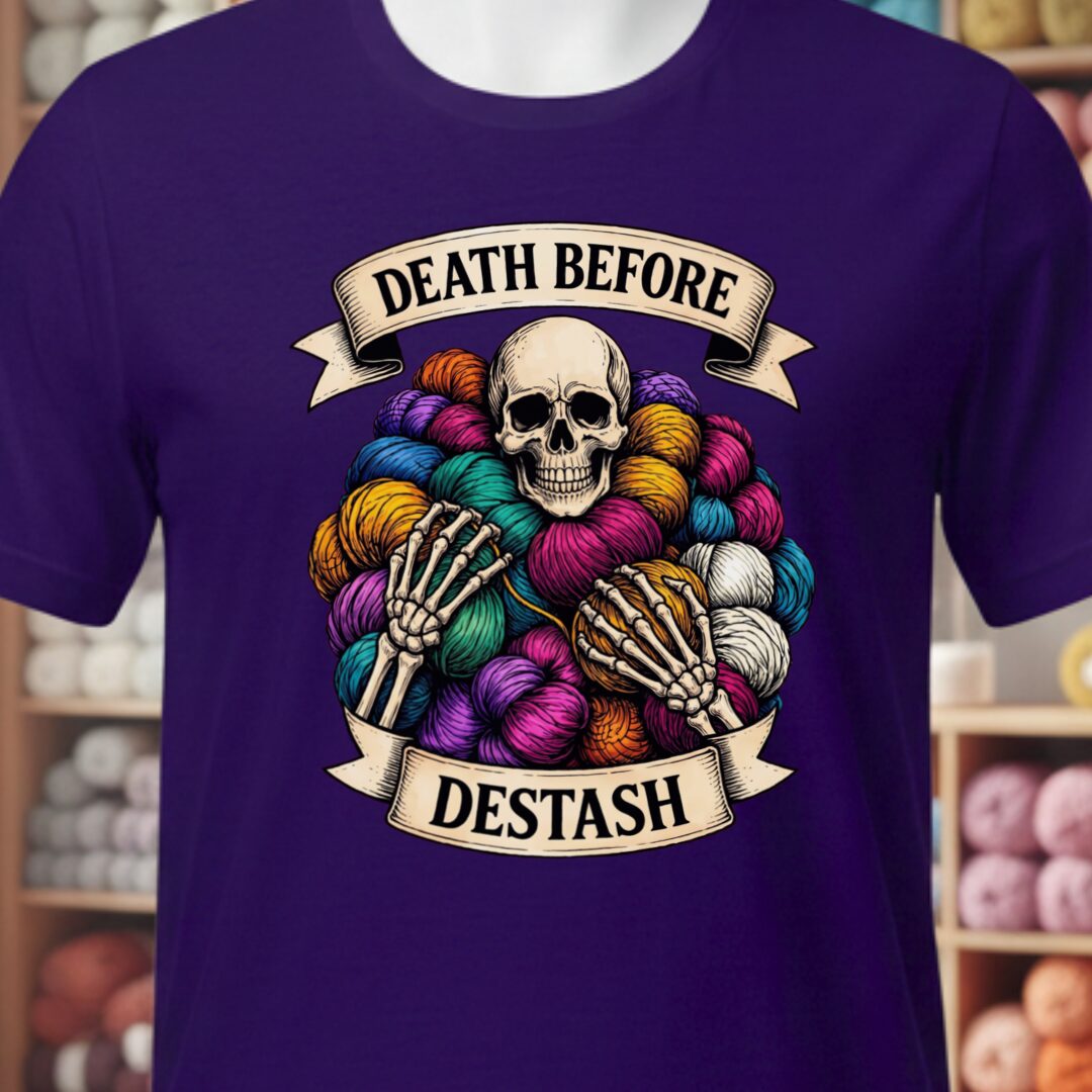 Death Before Destash Purple T-Shirt.jpg