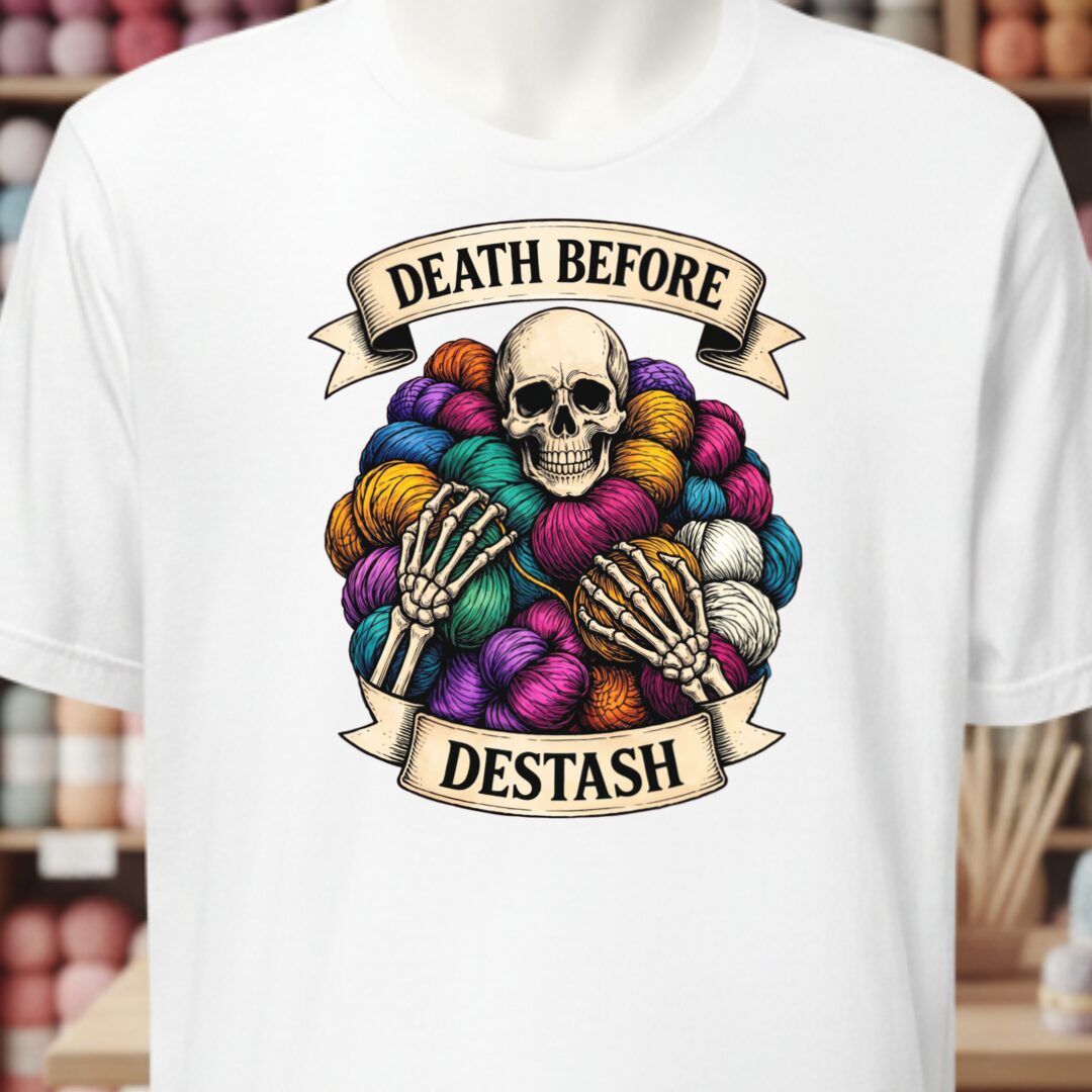 Death Before Destash White T-Shirt.jpg