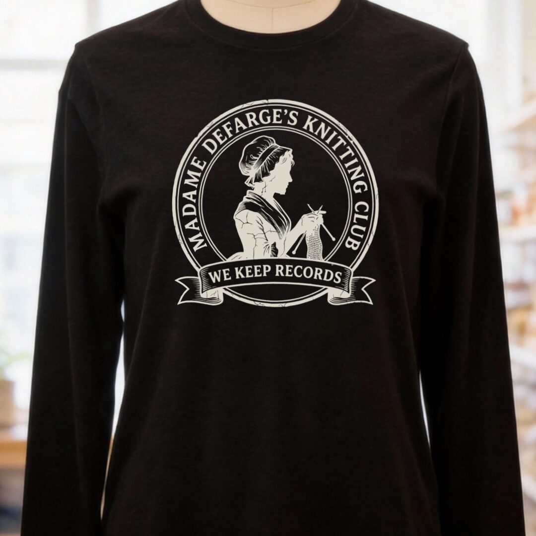 Defarge Records Black Long Sleeve Tee.jpg
