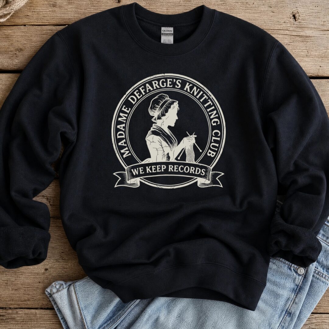 Defarge Records Sweatshirt Black t-shirt
