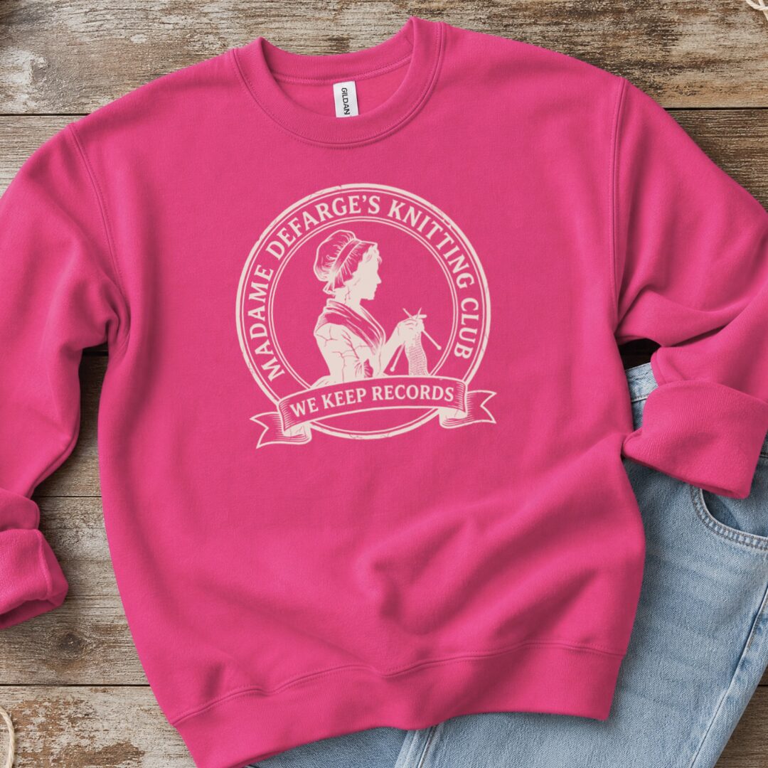 Defarge Records Sweatshirt Bright Pink t-shirt