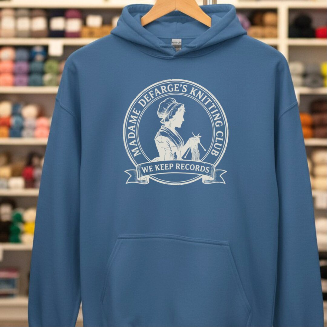 Defarge Records Indigo Blue Hoodie.jpg