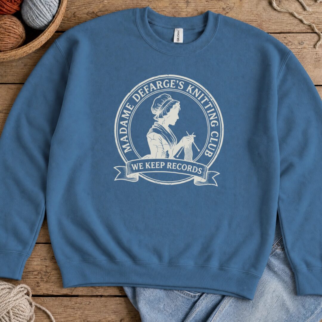 Defarge Records Sweatshirt Indigo Blue t-shirt