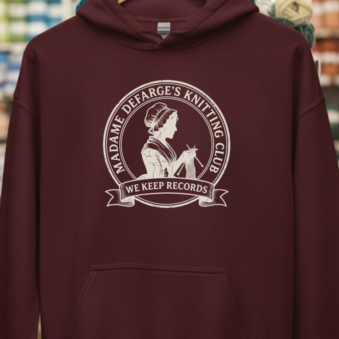 Defarge Records Maroon Hoodie.jpg
