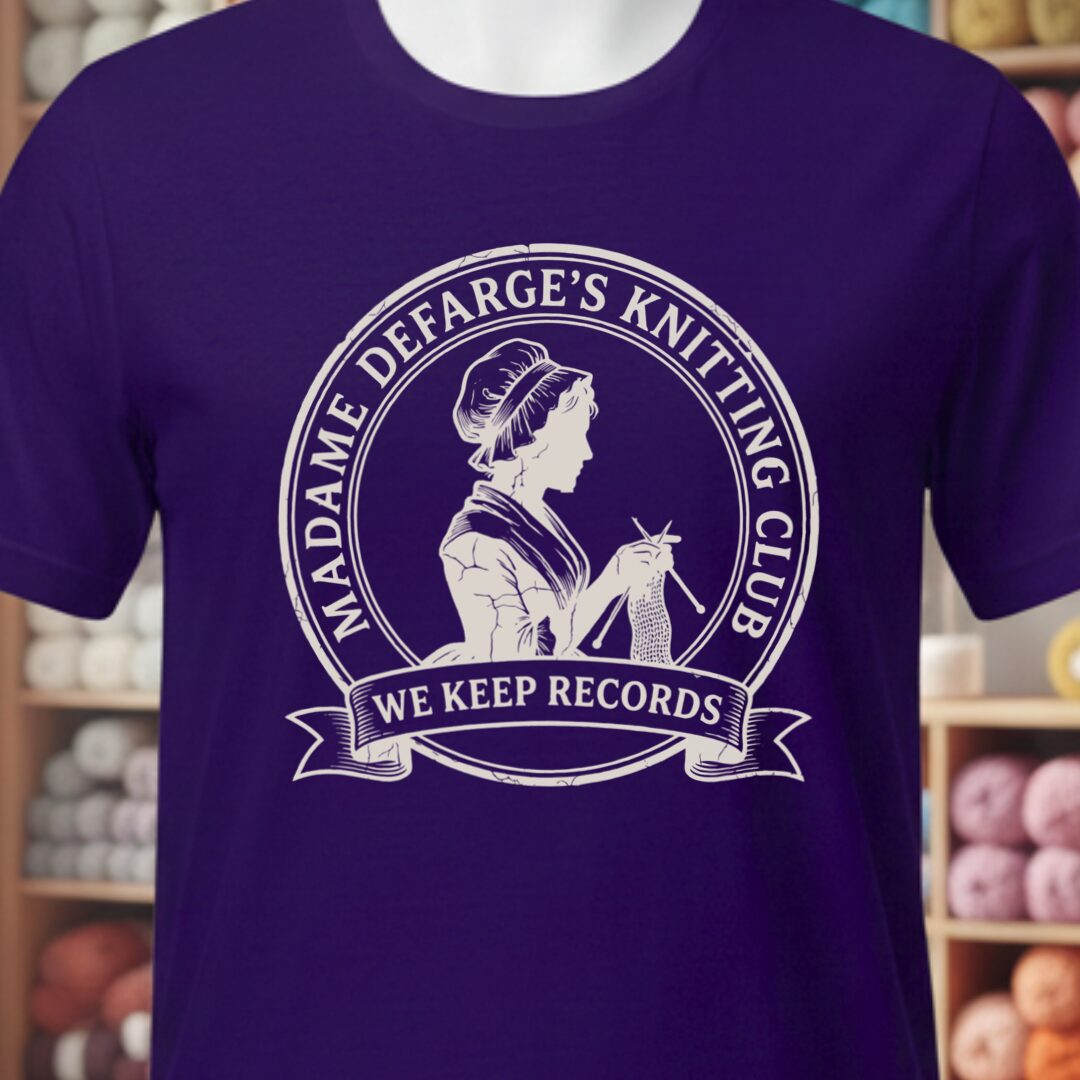 Defarge Records T-Shirt Purple t-shirt
