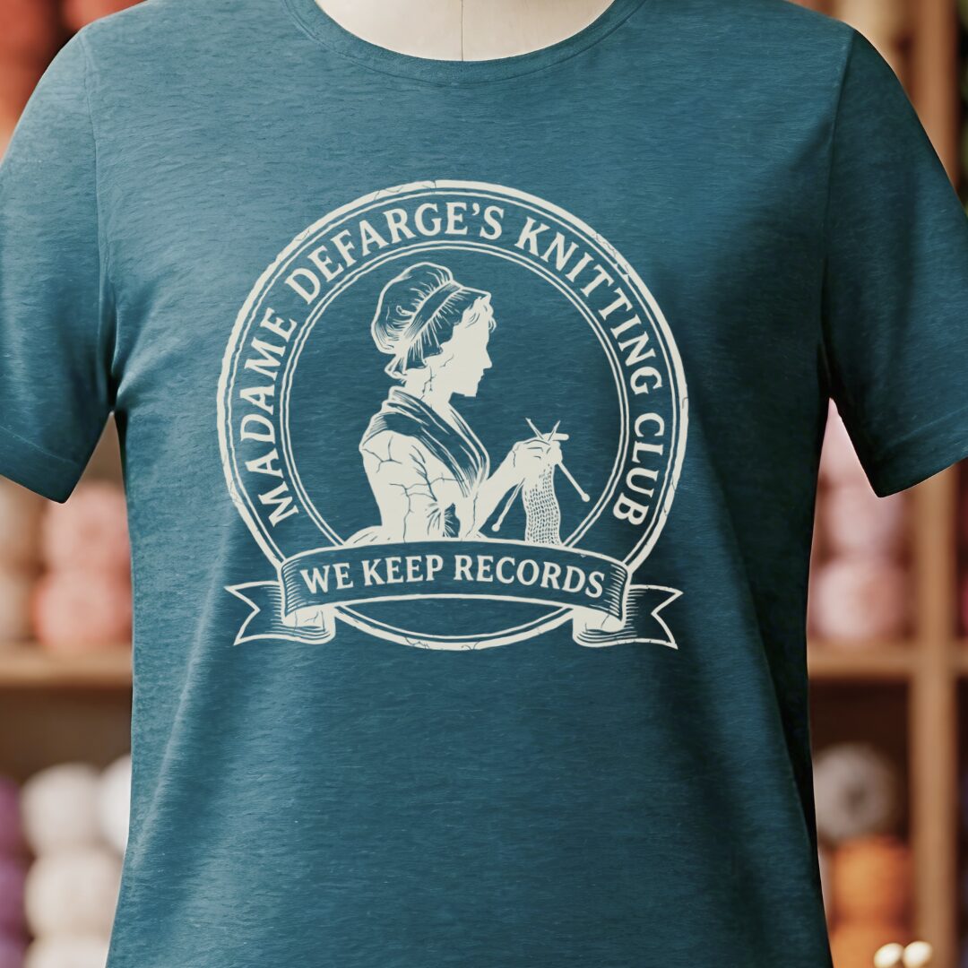 Defarge Records T-Shirt Teal Blue t-shirt