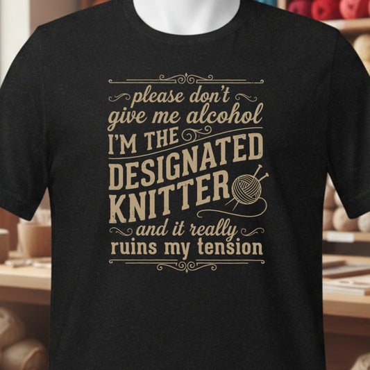 Designated Knitter Black T-Shirt.jpg