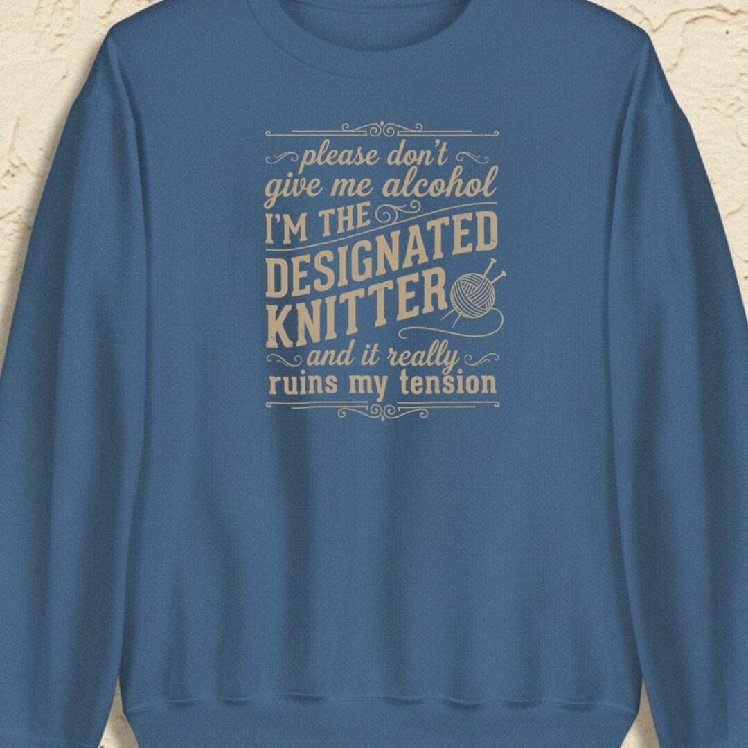 Designated Knitter Indigo Blue Sweatshirt.jpg