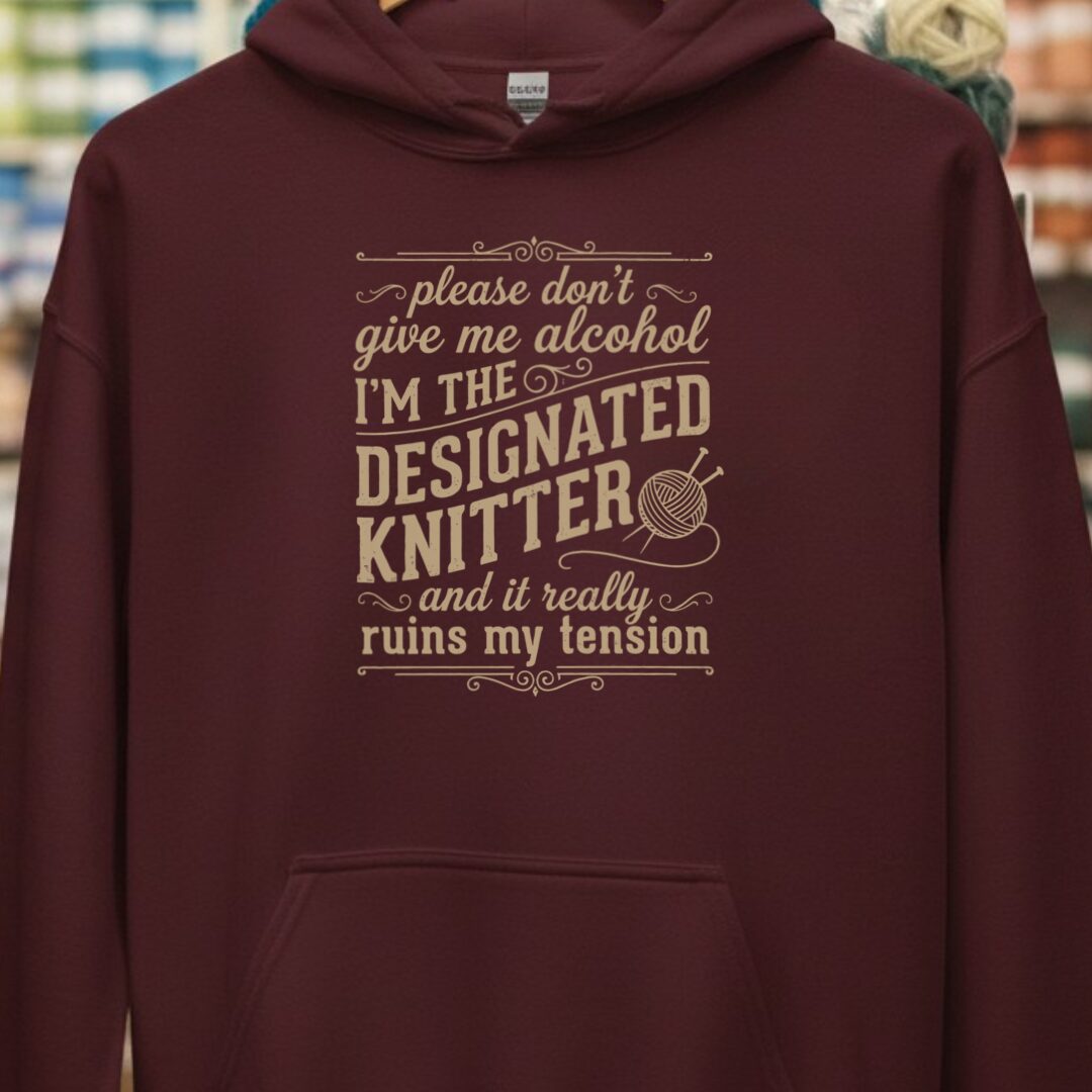 Designated Knitter Maroon Hoodie.jpg