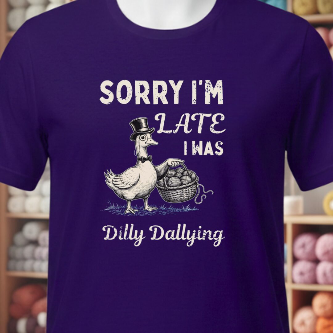 Dilly Dallying T-Shirt Purple t-shirt