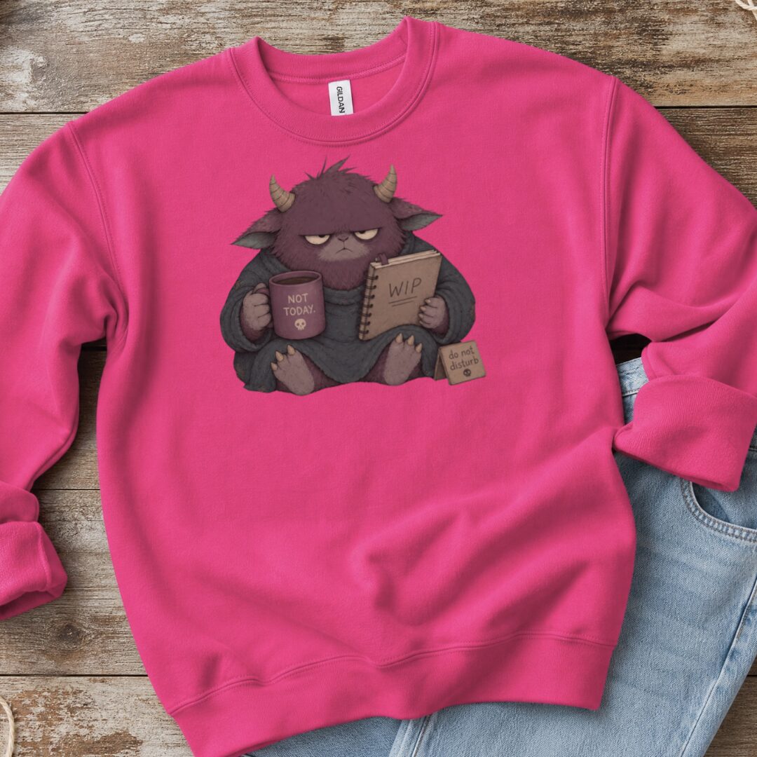 Do Not Disturb Bright Pink Sweatshirt.jpg