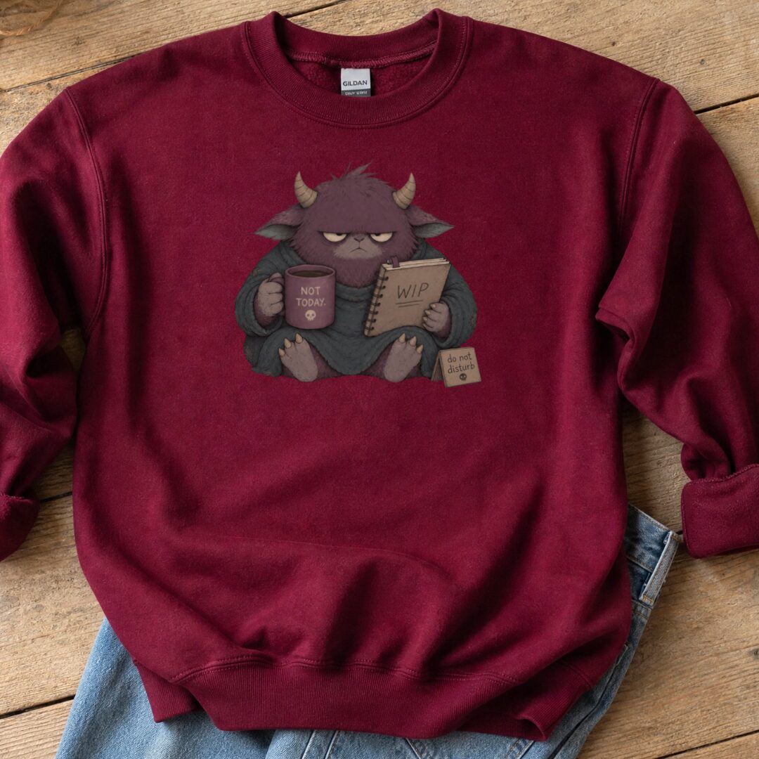 Do Not Disturb Maroon Sweatshirt.jpg