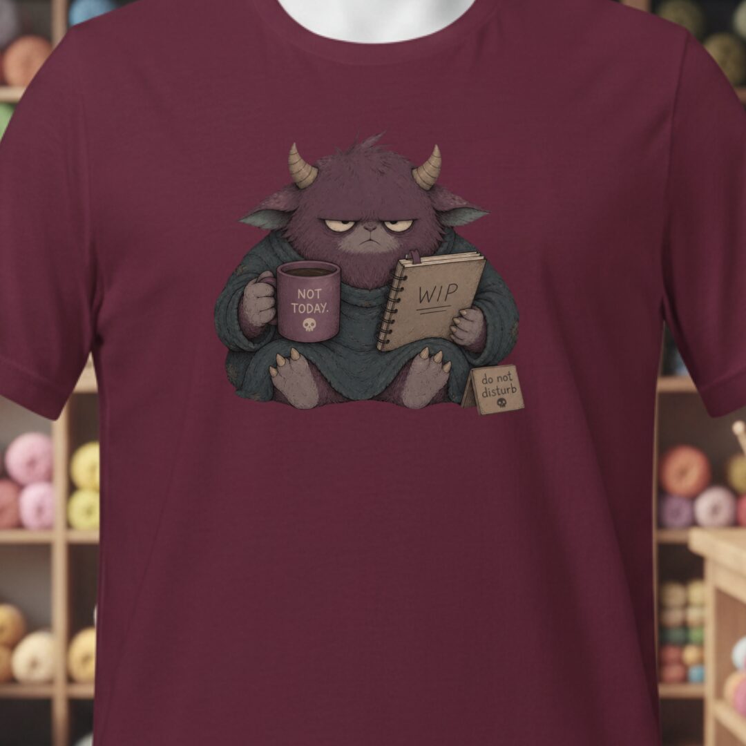 Do Not Disturb Maroon T-Shirt.jpg