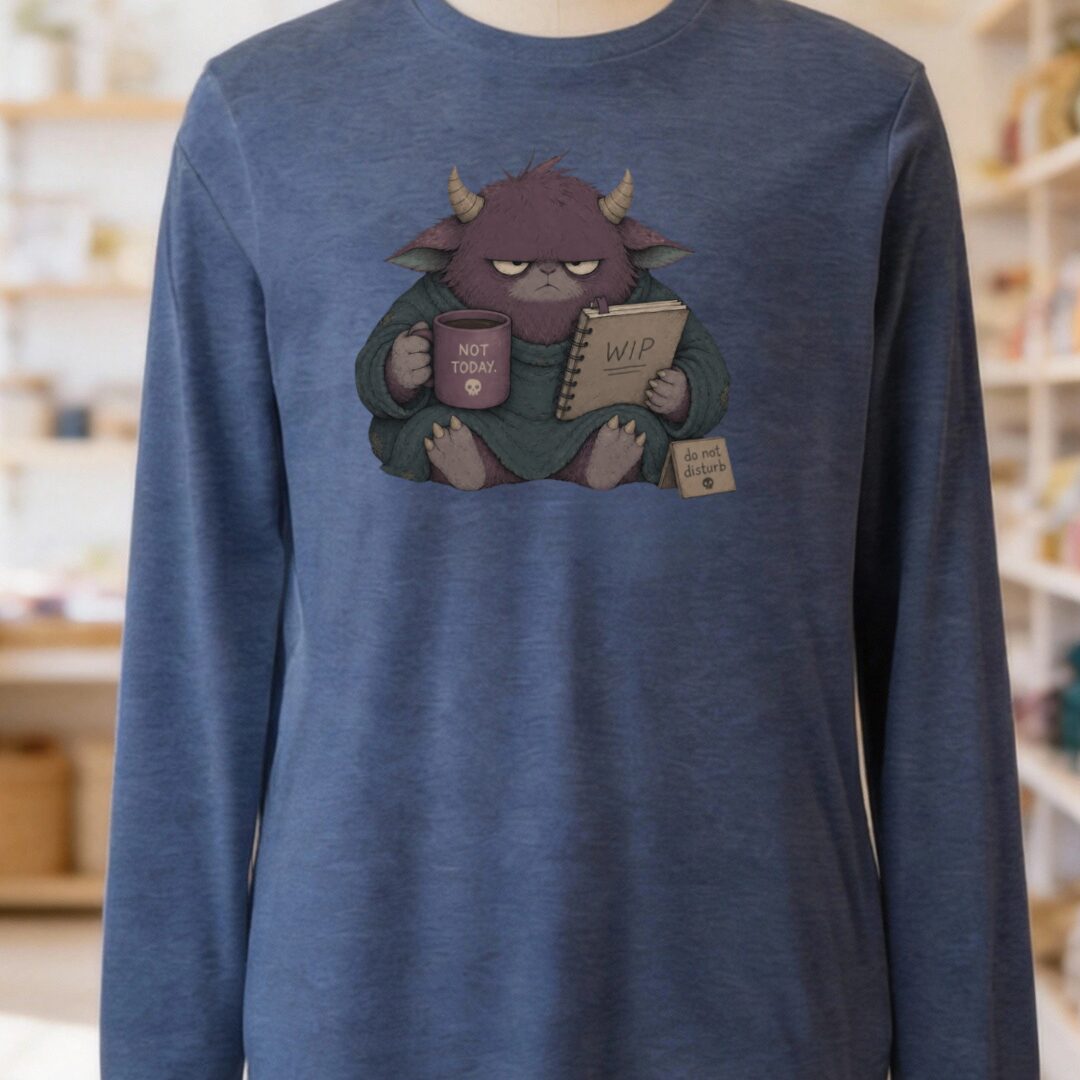 Do Not Disturb Navy Long Sleeve Tee.jpg