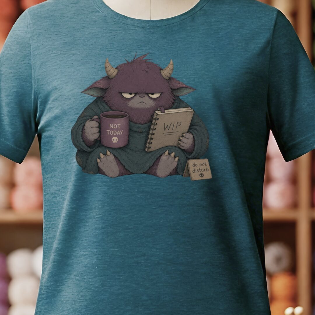 Do Not Disturb Teal Blue T-Shirt.jpg
