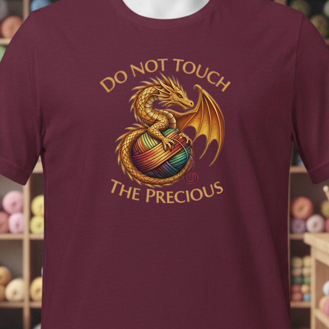 Do Not Touch T-Shirt Maroon t-shirt