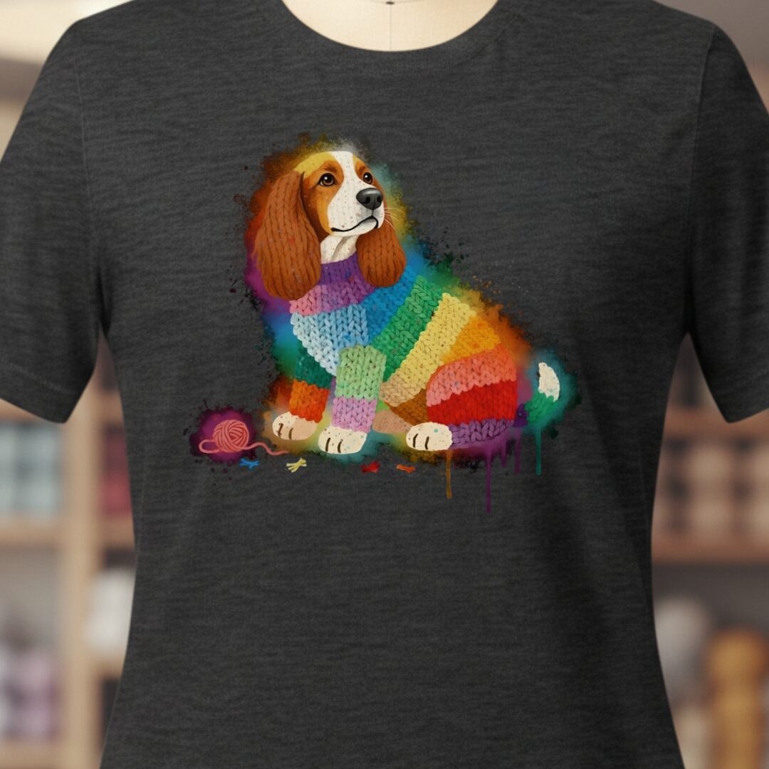 Dog Dye Splash T-Shirt Dark Grey t-shirt