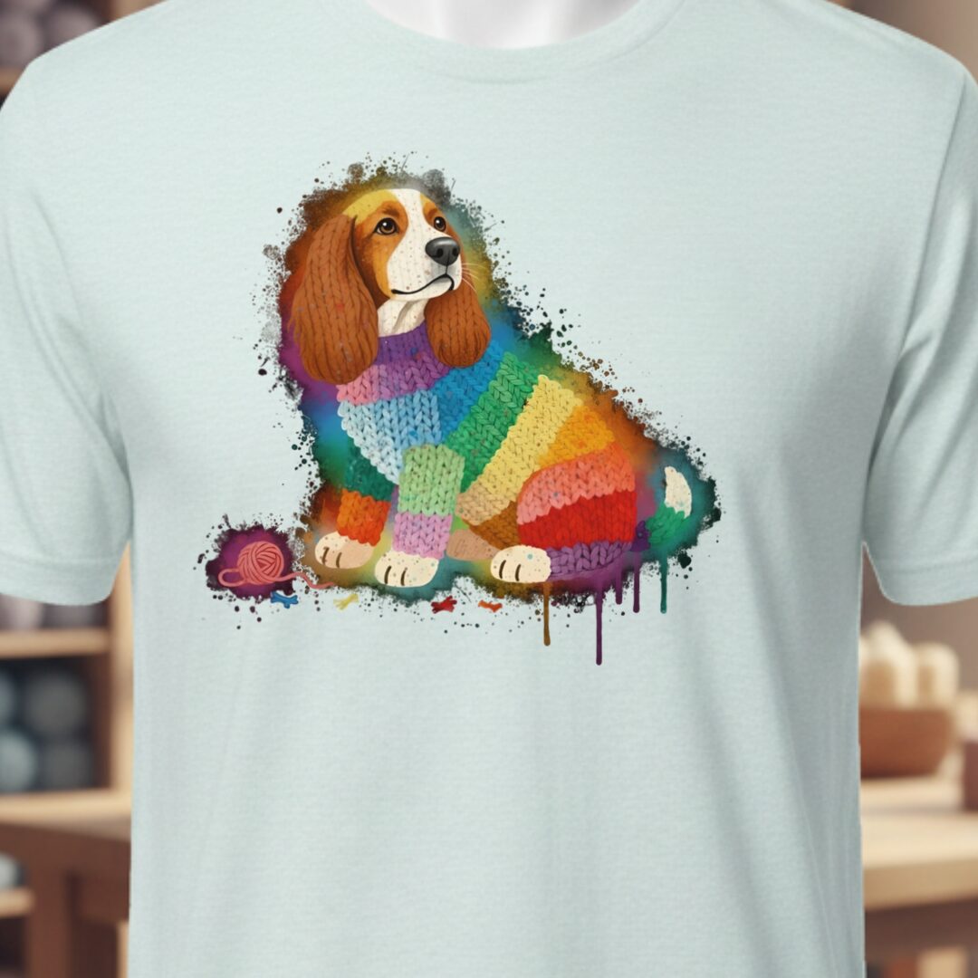 Dog Dye Splash T-Shirt Ice Blue t-shirt