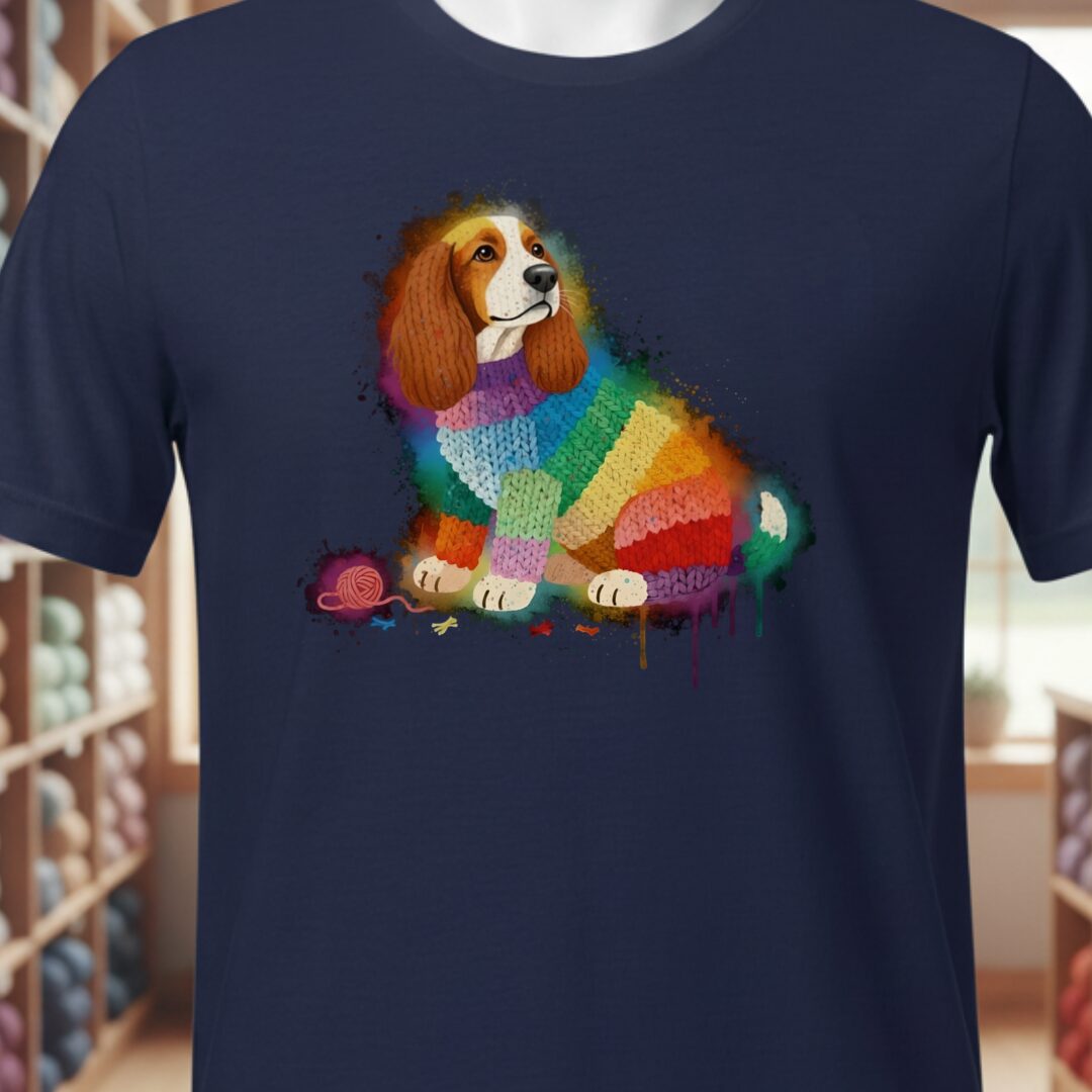 Dog Dye Splash T-Shirt Navy t-shirt