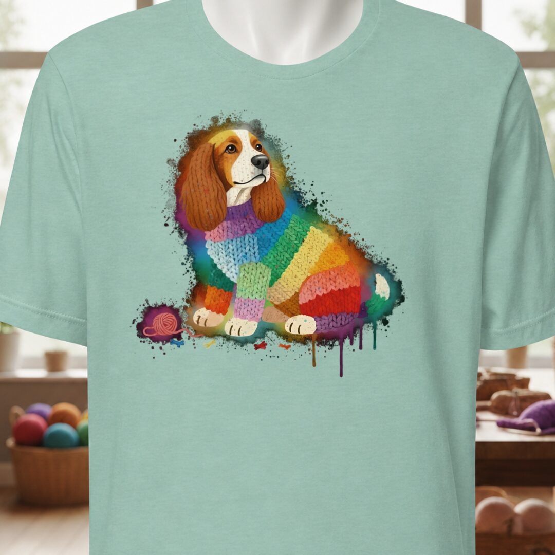 Dog Dye Splash T-Shirt Sea Breeze t-shirt
