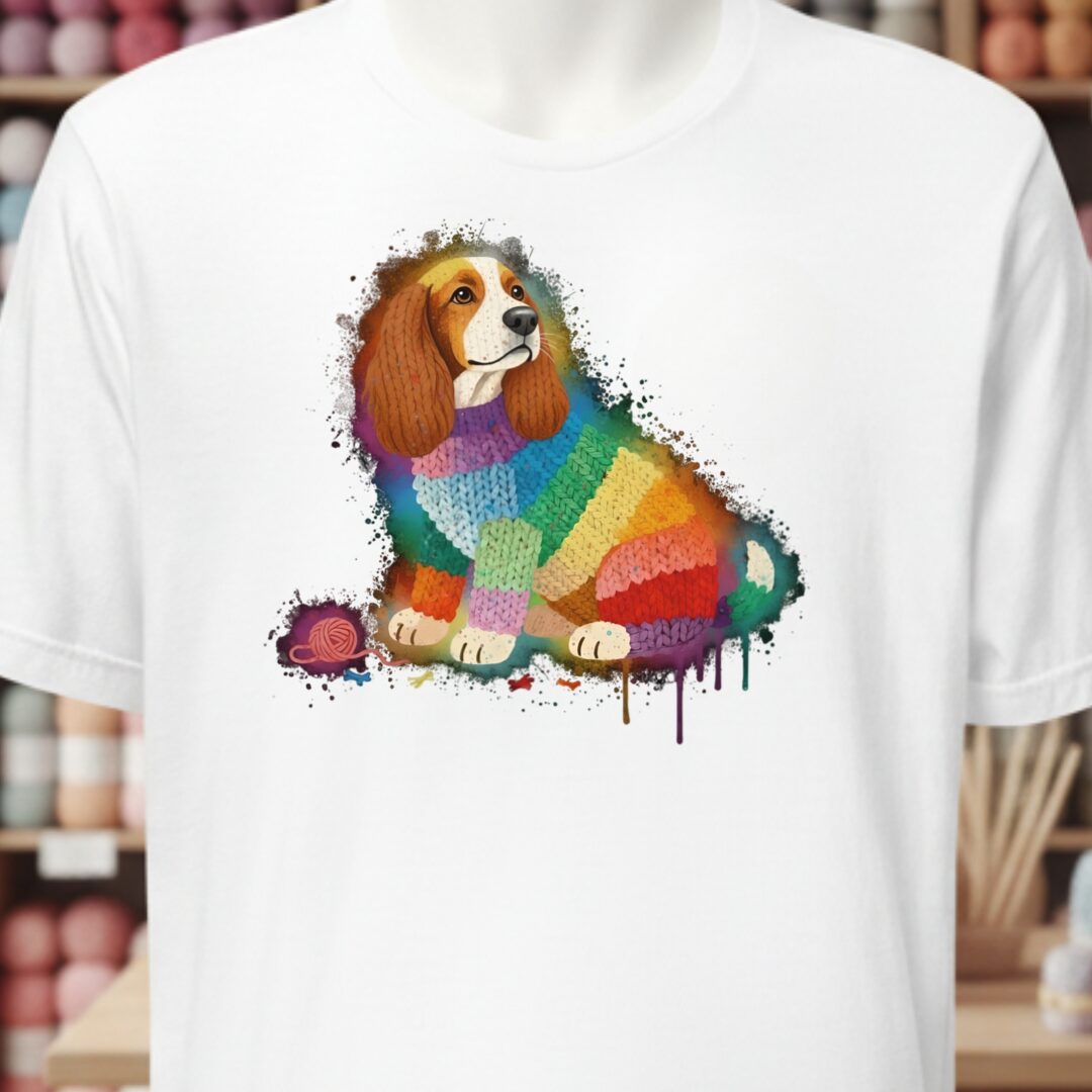 Dog Dye Splash T-Shirt White t-shirt