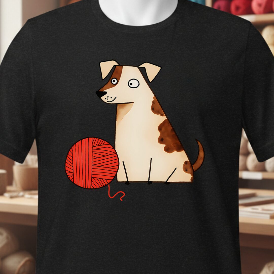 Dog & Yarn T-Shirt Black t-shirt
