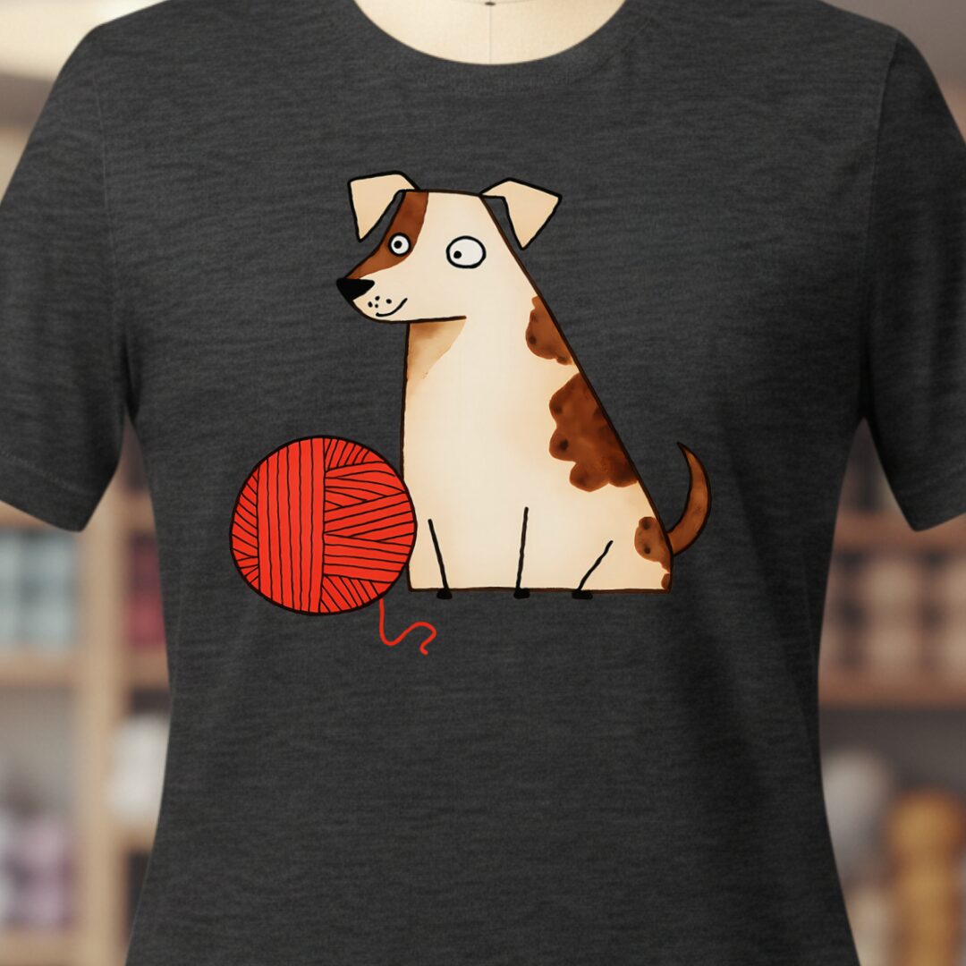 Dog & Yarn T-Shirt Dark Grey t-shirt