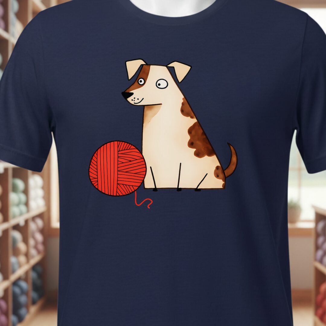 Dog & Yarn T-Shirt Navy t-shirt