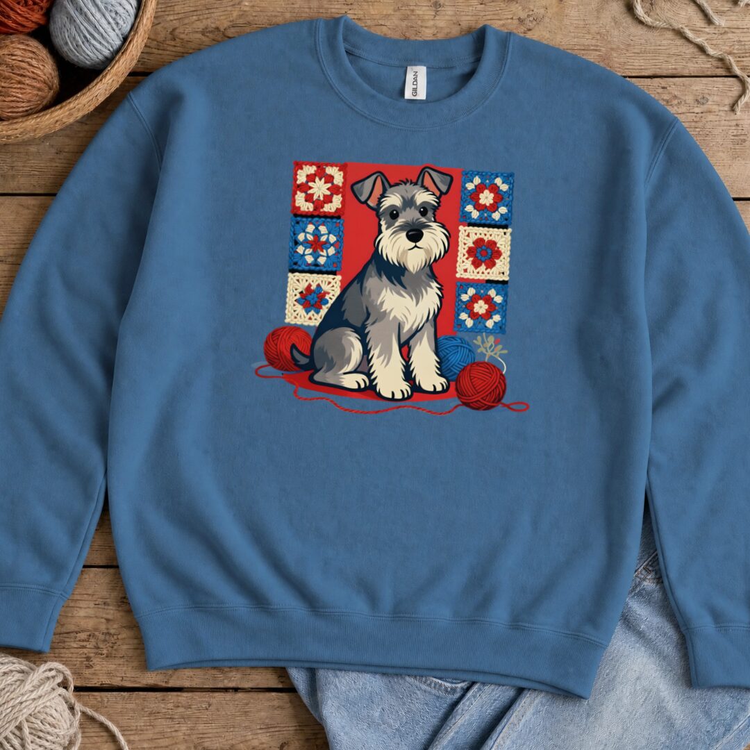 Dogs & Yarn Sweatshirt Indigo Blue t-shirt