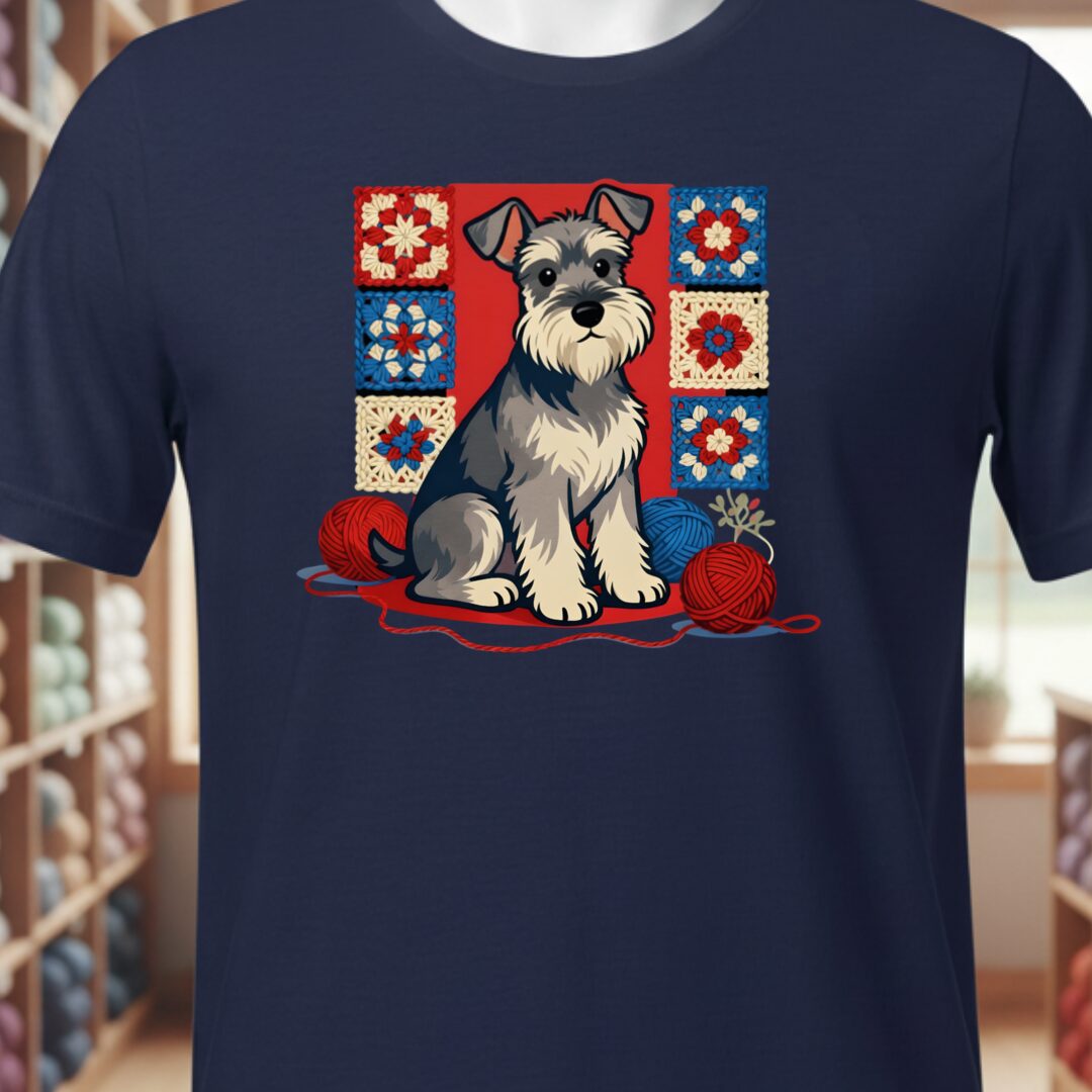 Dogs & Yarn T-Shirt Navy t-shirt
